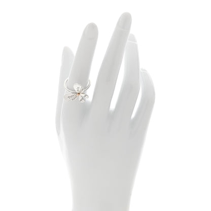 Tiffany Sterling Silver 18K Rose Gold Return to Tiffany Love Bugs Butterfly Ring 54 7 2 of 5