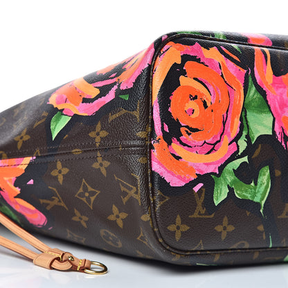 Louis Vuitton Monogram Roses Neverfull MM 13 of 20