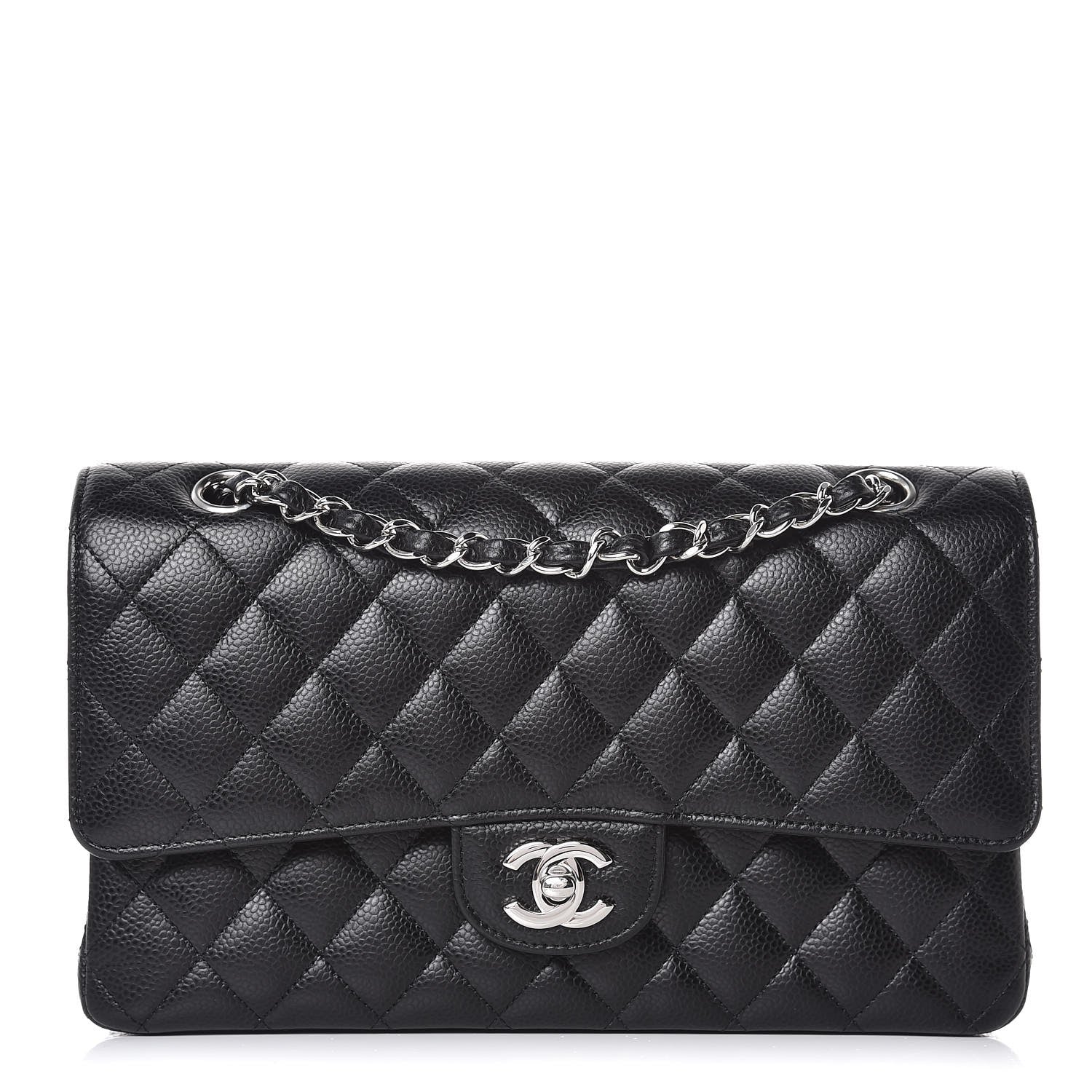 Chanel Caviar Quilted Medium Double Flap Black 1 of 8