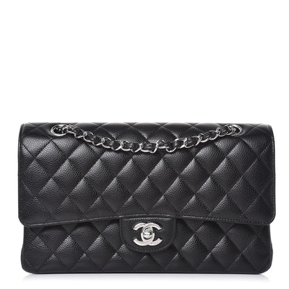 Chanel Caviar Quilted Medium Double Flap Black 1 of 8