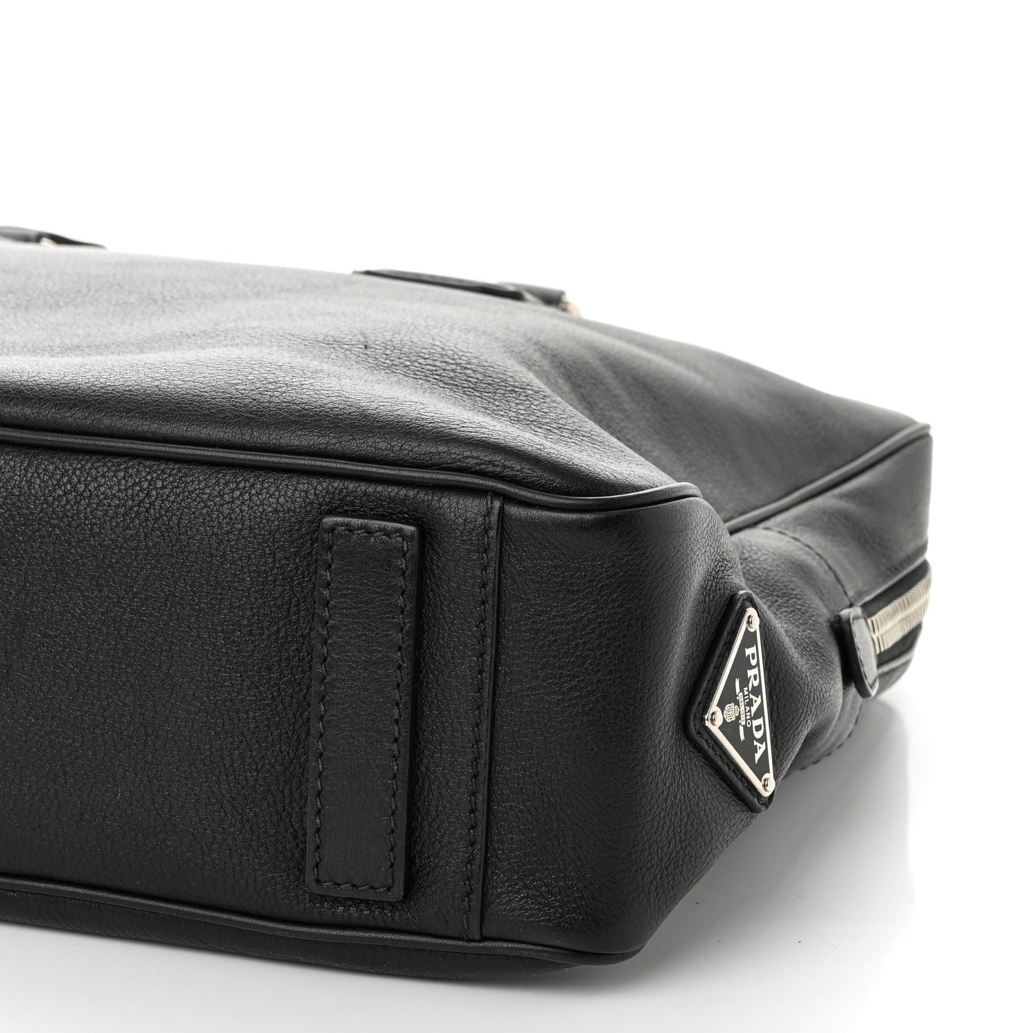 Prada Vitello City Briefcase Black 10 of 10