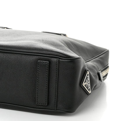 Prada Vitello City Briefcase Black 10 of 10