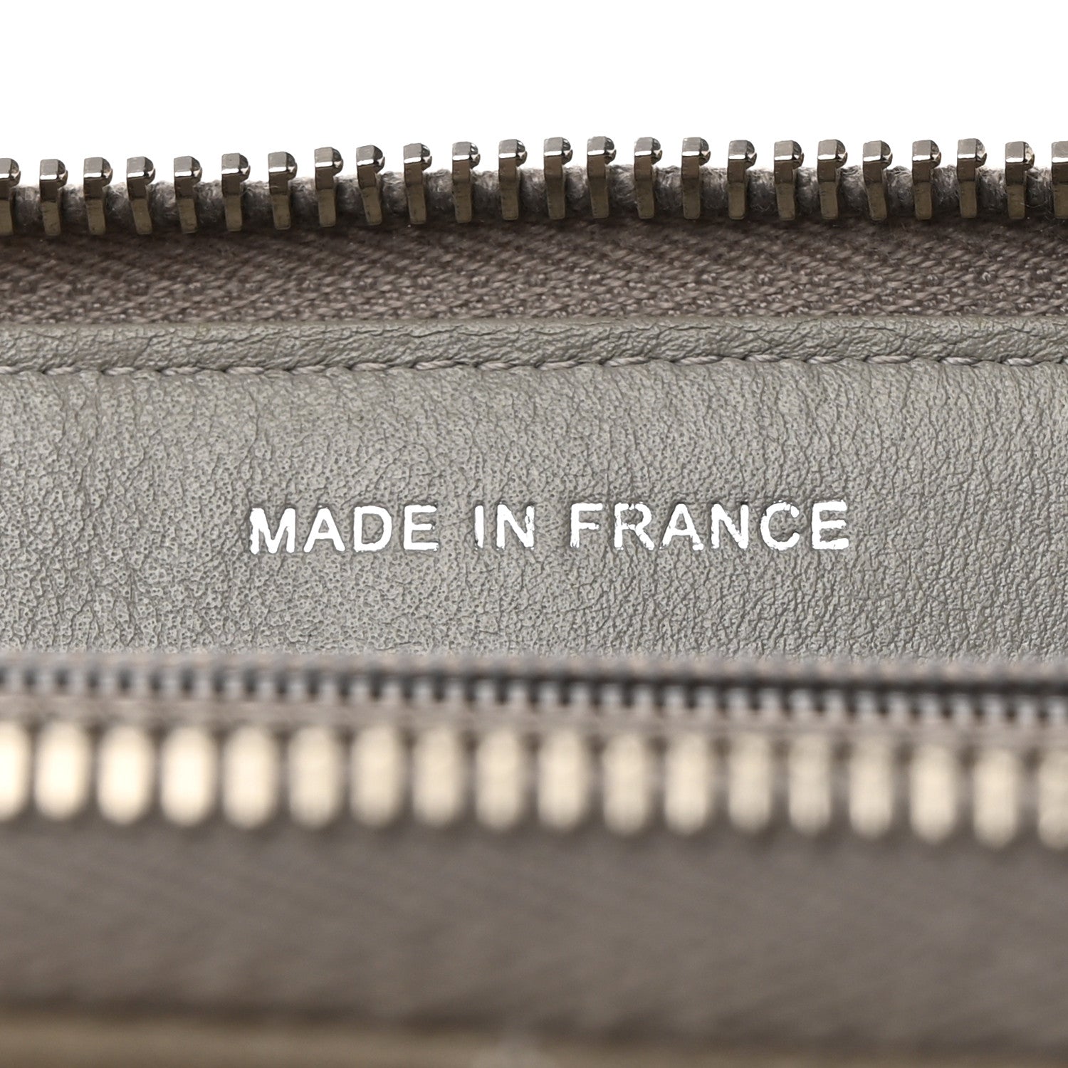 Chanel Caviar Quilted Large Gusset Zip Around Wallet Grey 8 of 12