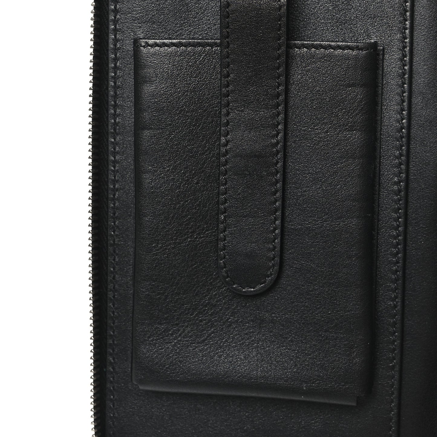Microguccissima Zip Around Top Handle Travel Wallet Black
