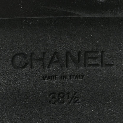 Chanel Calfskin Quilted CC Mocassin Loafers 38.5 Black 7 of 10