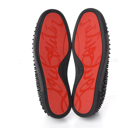 Christian Louboutin Patent Spikes Mens Galactokai Flat 42 Black Lucido 7 of 10