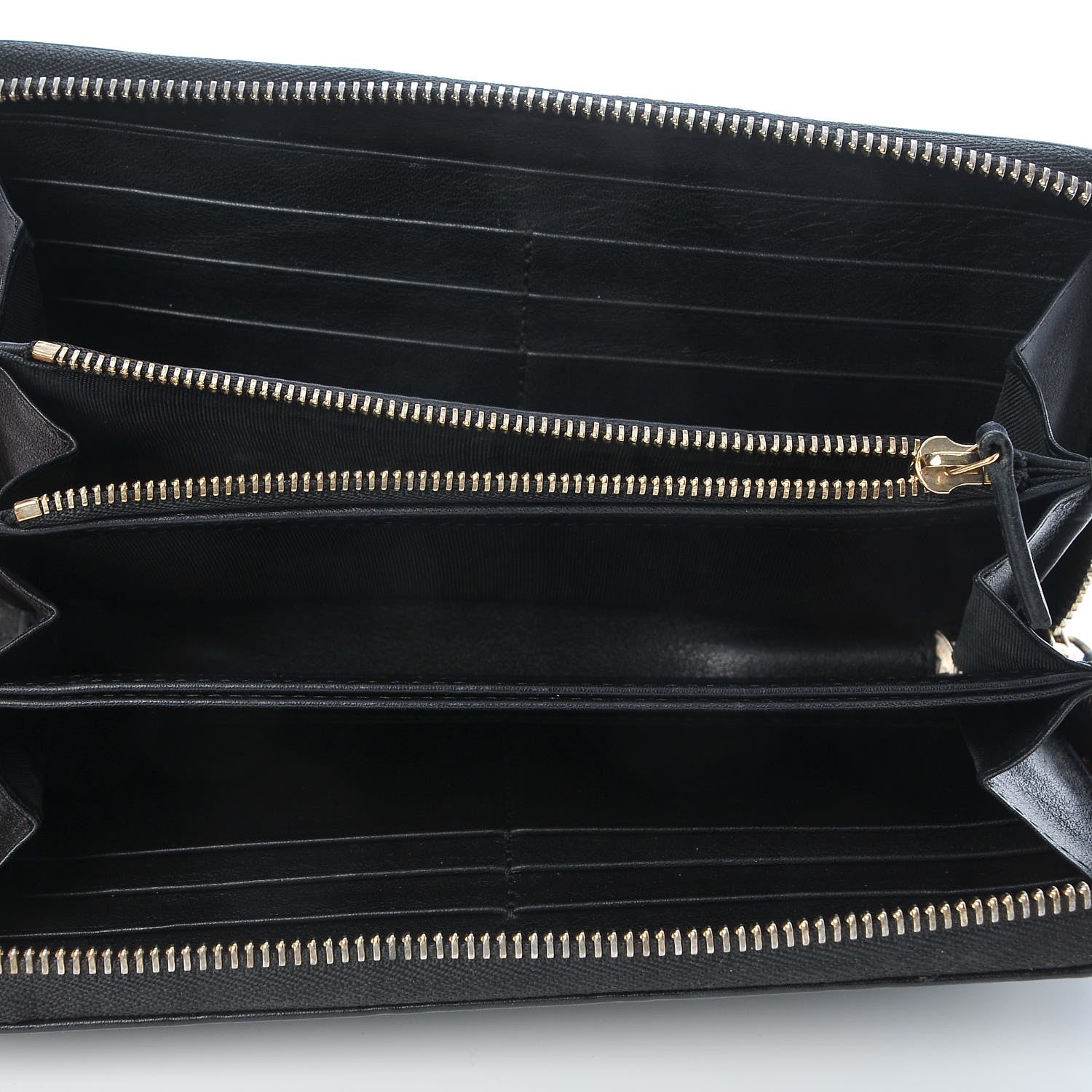 Gucci Guccissima Signature Microguccissima Bree Zip Around Wallet Black 5 of 9