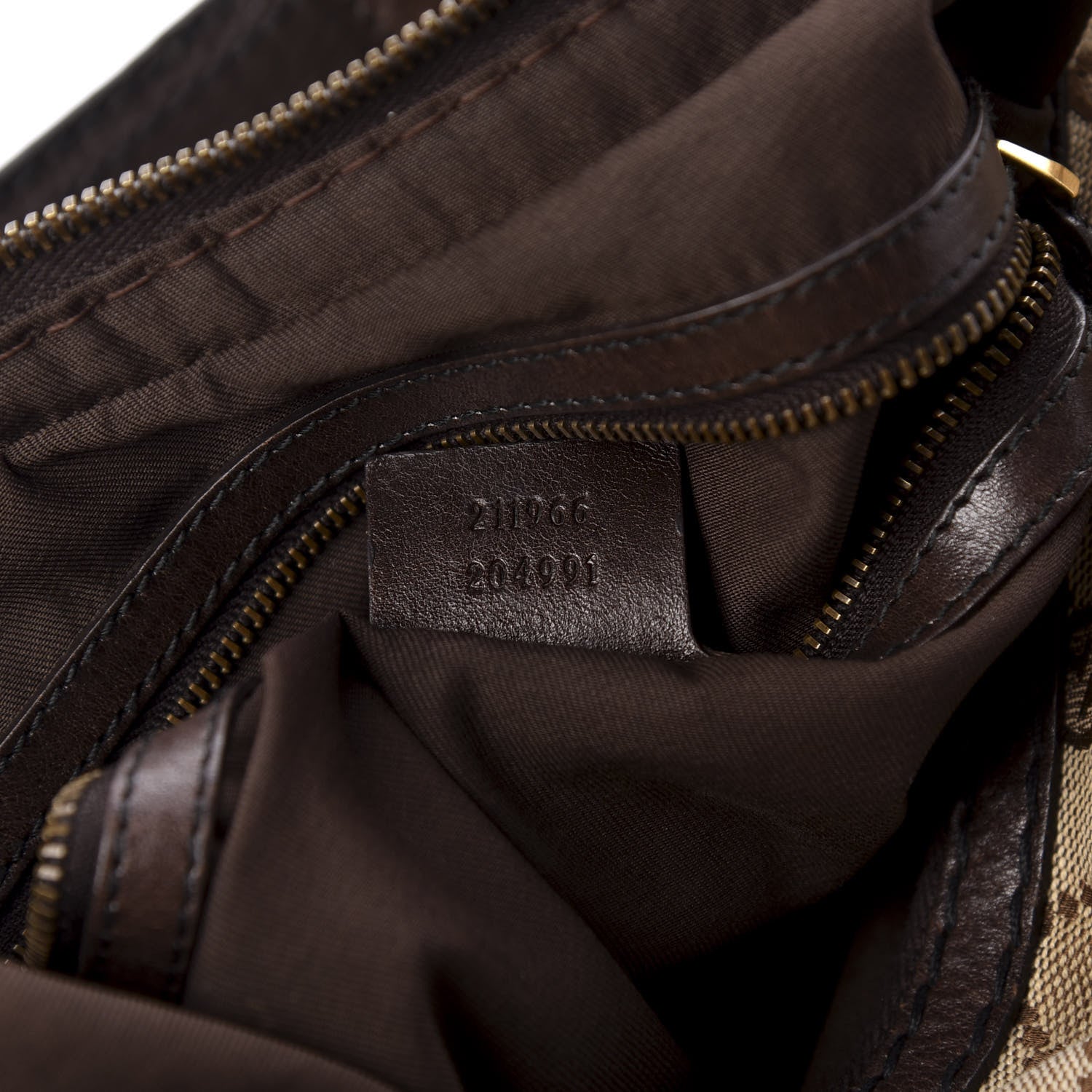 Gucci Monogram Medium Jockey Hobo Dark Brown 7 of 12