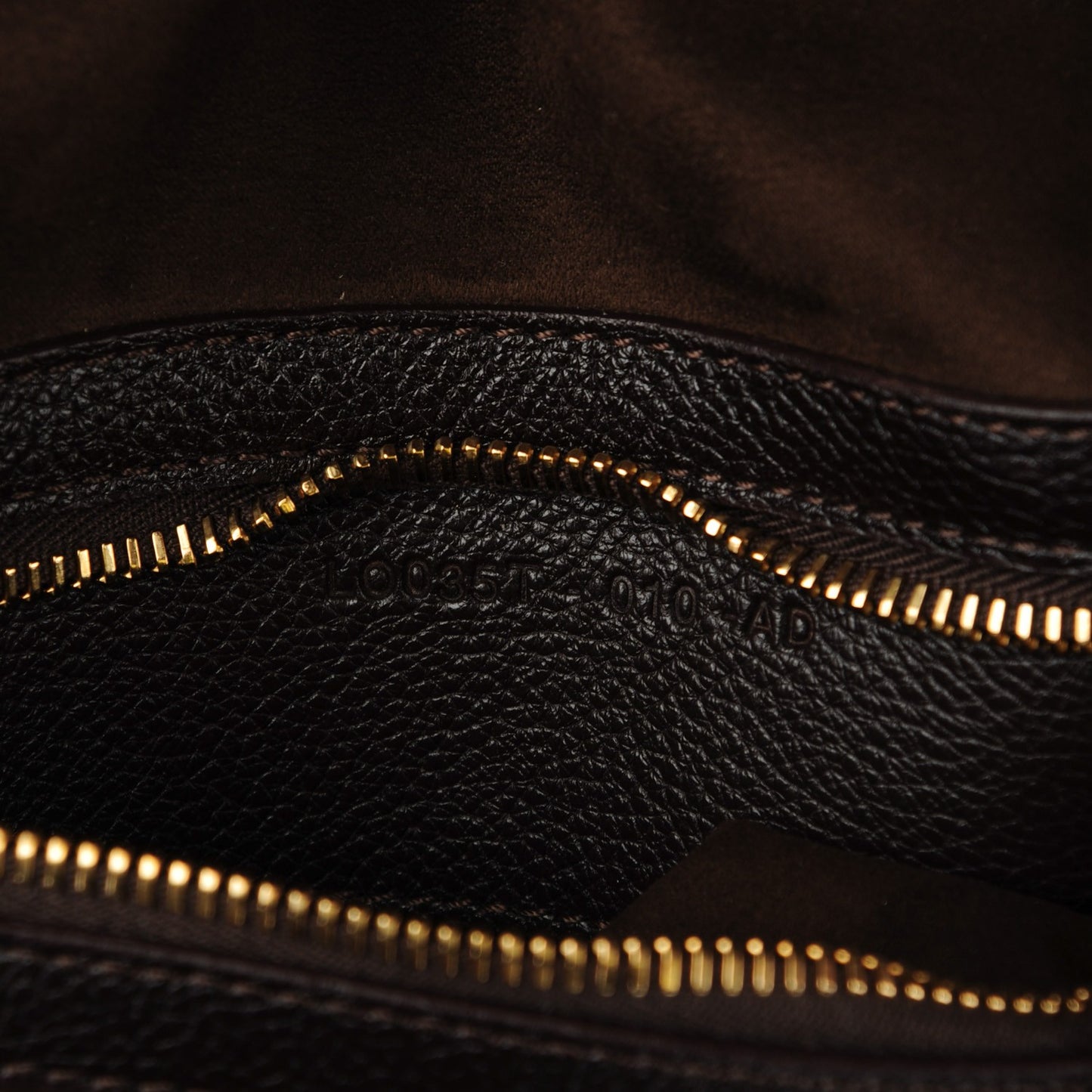Grained Calfskin Medium Jennifer Crossbody Bag Brown