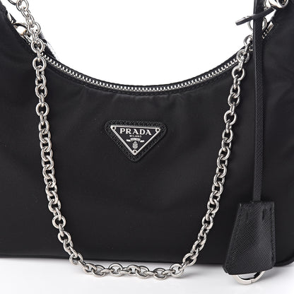 Prada Nylon Re-Edition 2005 Shoulder Bag Black 9 of 9