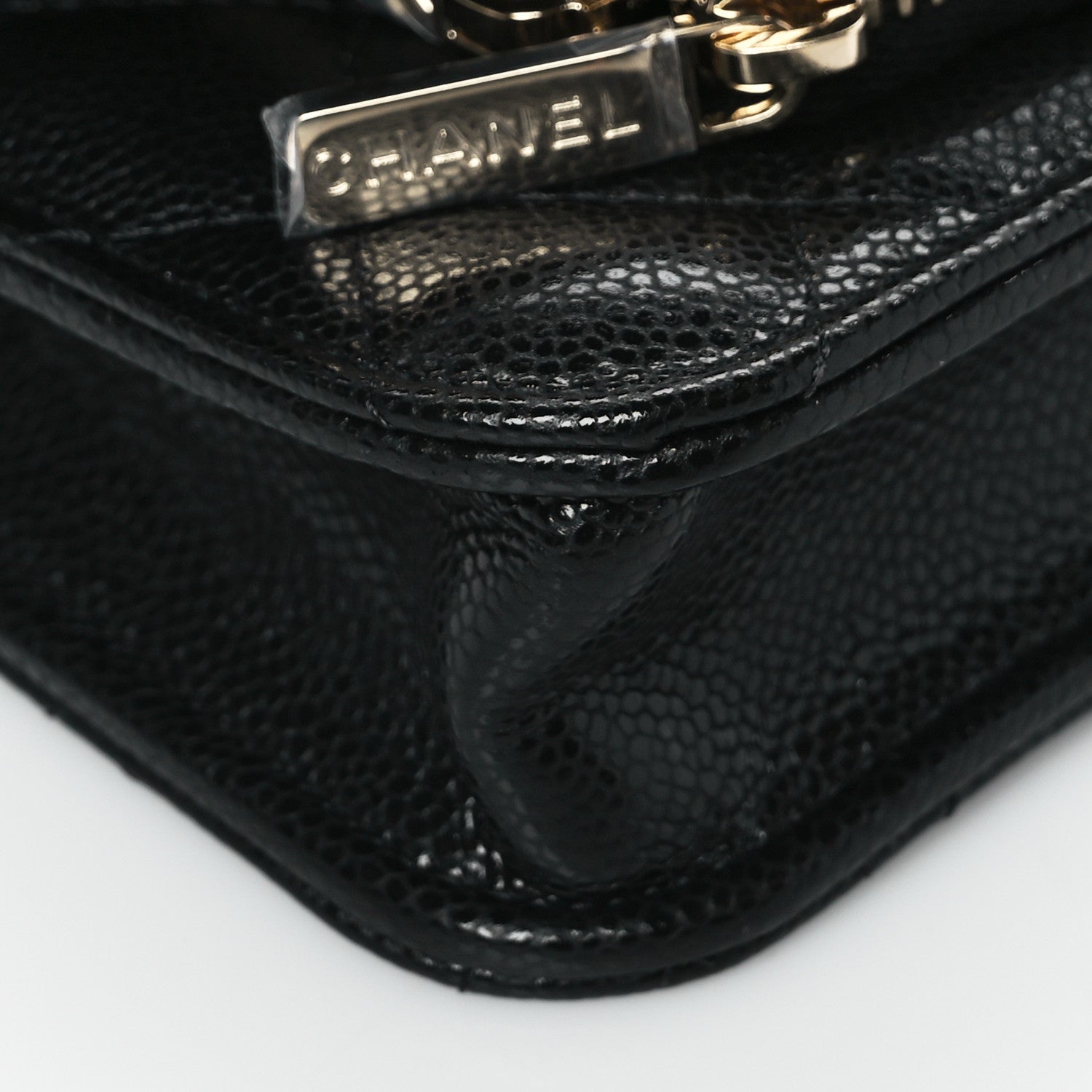 Chanel Caviar Quilted Business Affinity Clutch With Chain Black 8 of 9