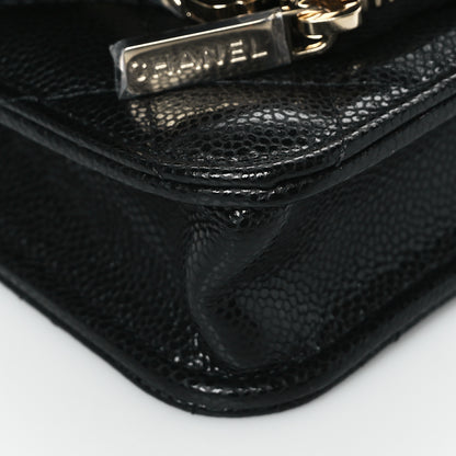 Chanel Caviar Quilted Business Affinity Clutch With Chain Black 8 of 9