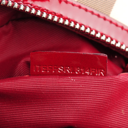 Burberry Studded Supernova Check Bowler Red 8 of 8