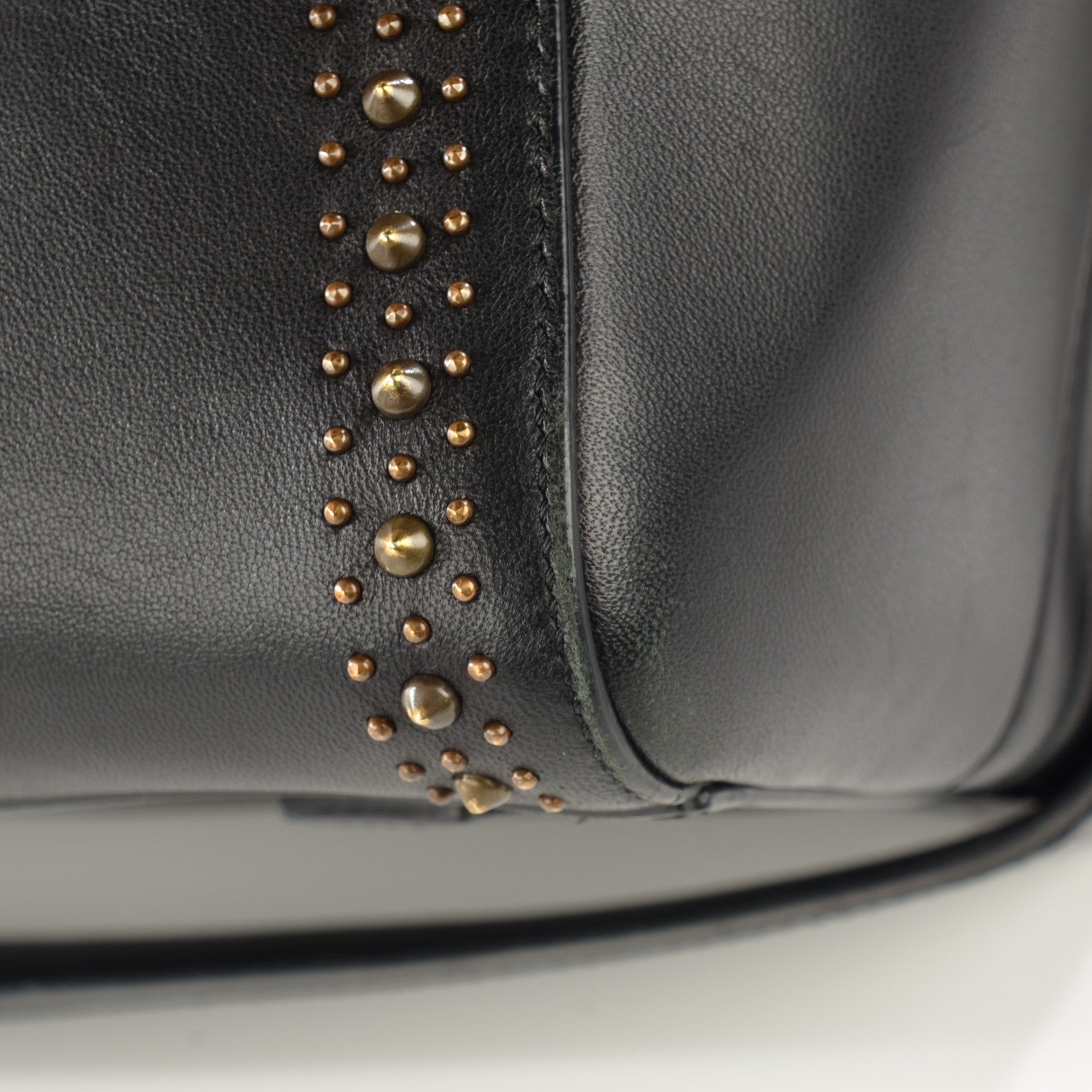 Givenchy Calfskin Medium Studded Antigona Black 3 of 12