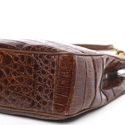 Chanel Alligator Tote Brown 10 of 12