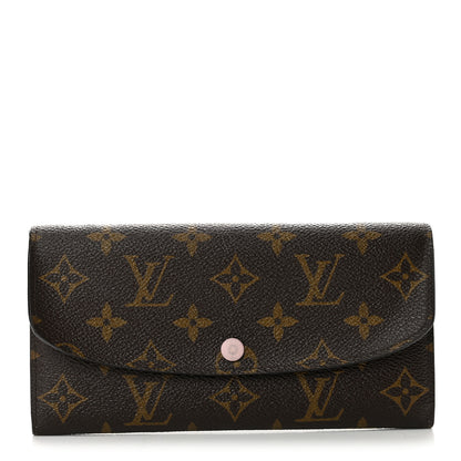 Louis Vuitton Monogram Emilie Wallet Rose Ballerine 1 of 10