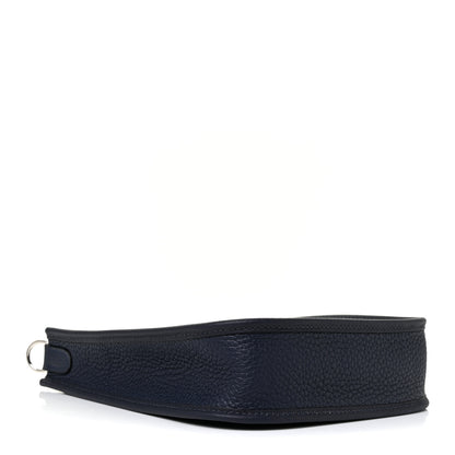Hermes Taurillon Clemence Amazone Sangle Cavale Evelyne TPM Bleu Nuit Bleu Encre Cuivre 4 of 11
