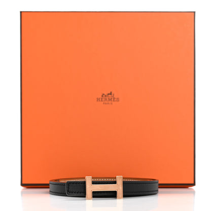 Hermes Swift Epsom 13mm Quizz H Belt 80 Black Gold 6 of 6