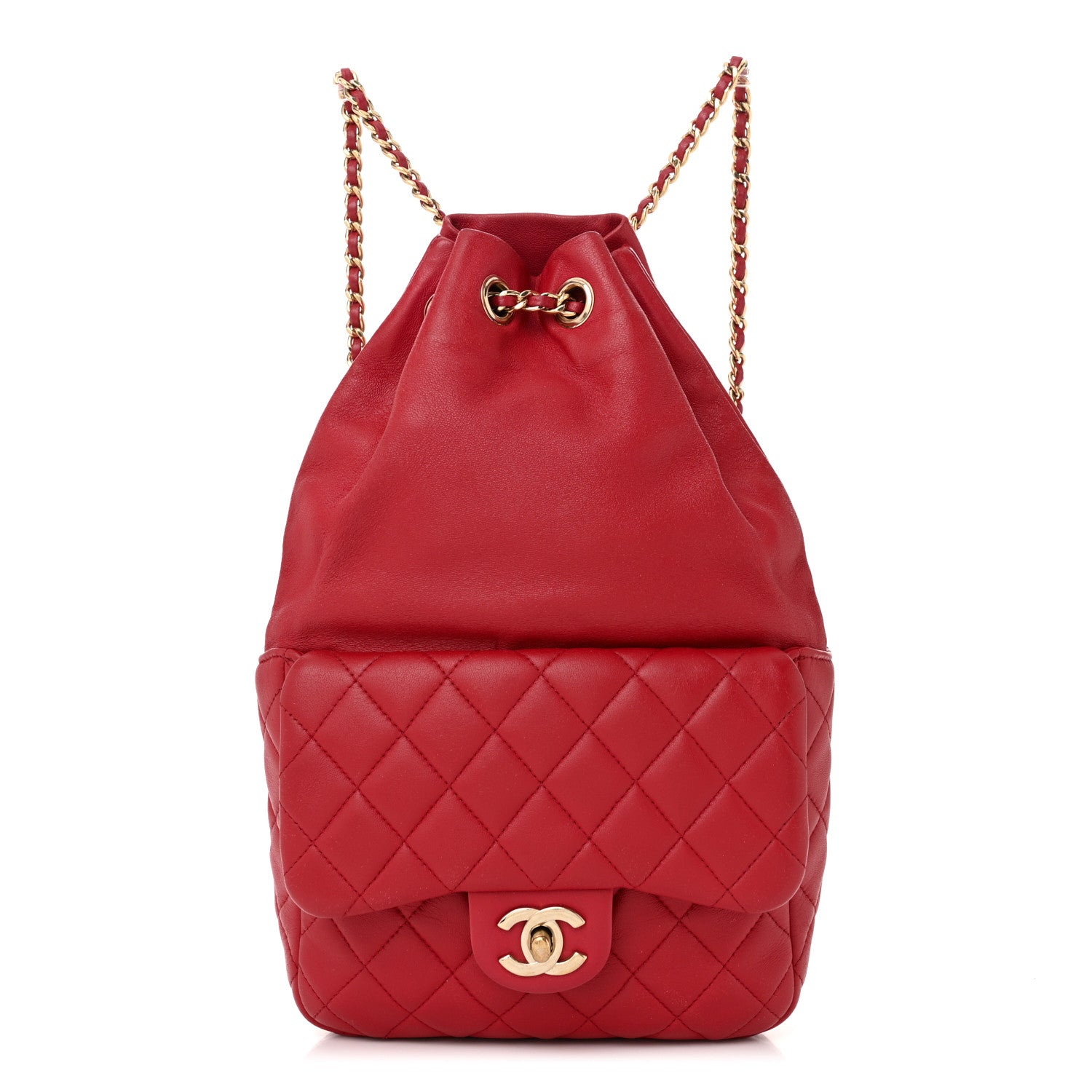 Chanel Lambskin Quilted Small In Seoul Backpack Red 1 of 10