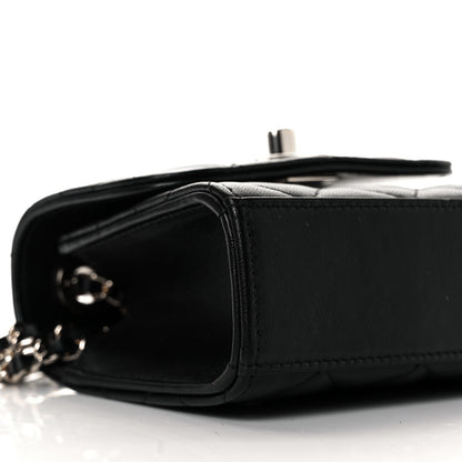 Chanel Lambskin Quilted Mini Trendy CC Chain Wallet Black 22 of 28
