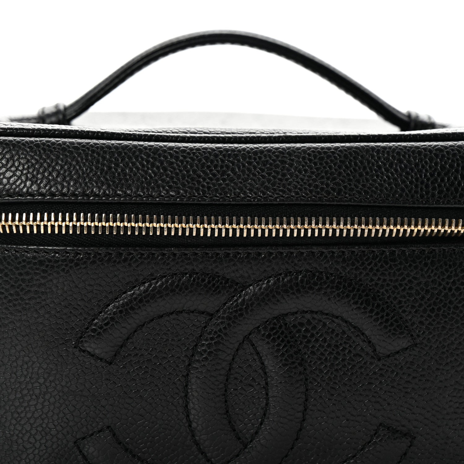 Chanel Caviar CC Vanity Cosmetic Case Black 10 of 10
