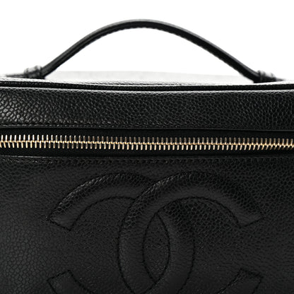 Chanel Caviar CC Vanity Cosmetic Case Black 10 of 10