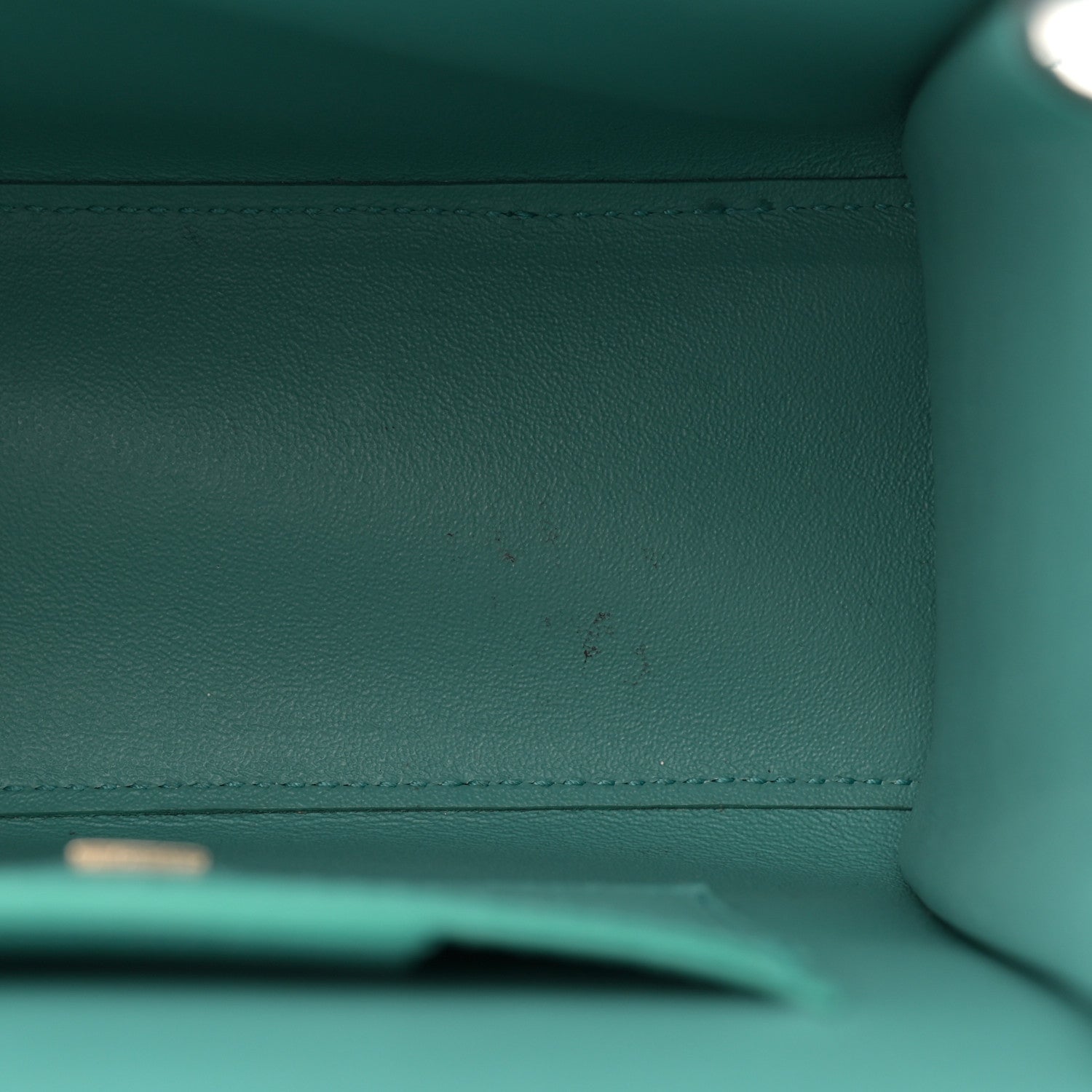 Salvatore Ferragamo Smooth Calfskin Mini Boxyz Tyrone Turquoise 10 of 11