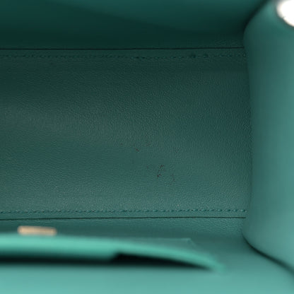 Salvatore Ferragamo Smooth Calfskin Mini Boxyz Tyrone Turquoise 10 of 11