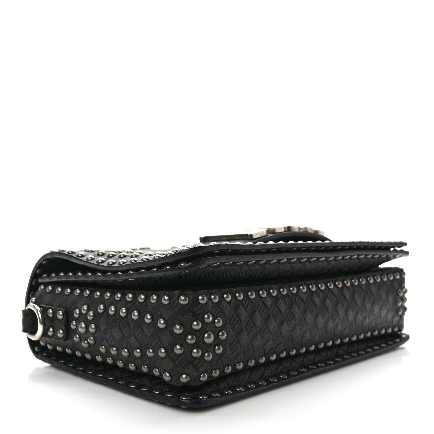 Christian Dior Calfskin Studded Dio(r)evolution Flap Bag Black 4 of 8