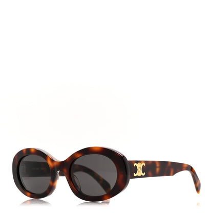 Celine Acetate Triomphe 01 Sunglasses CL 40194U Tortoise 1 of 8