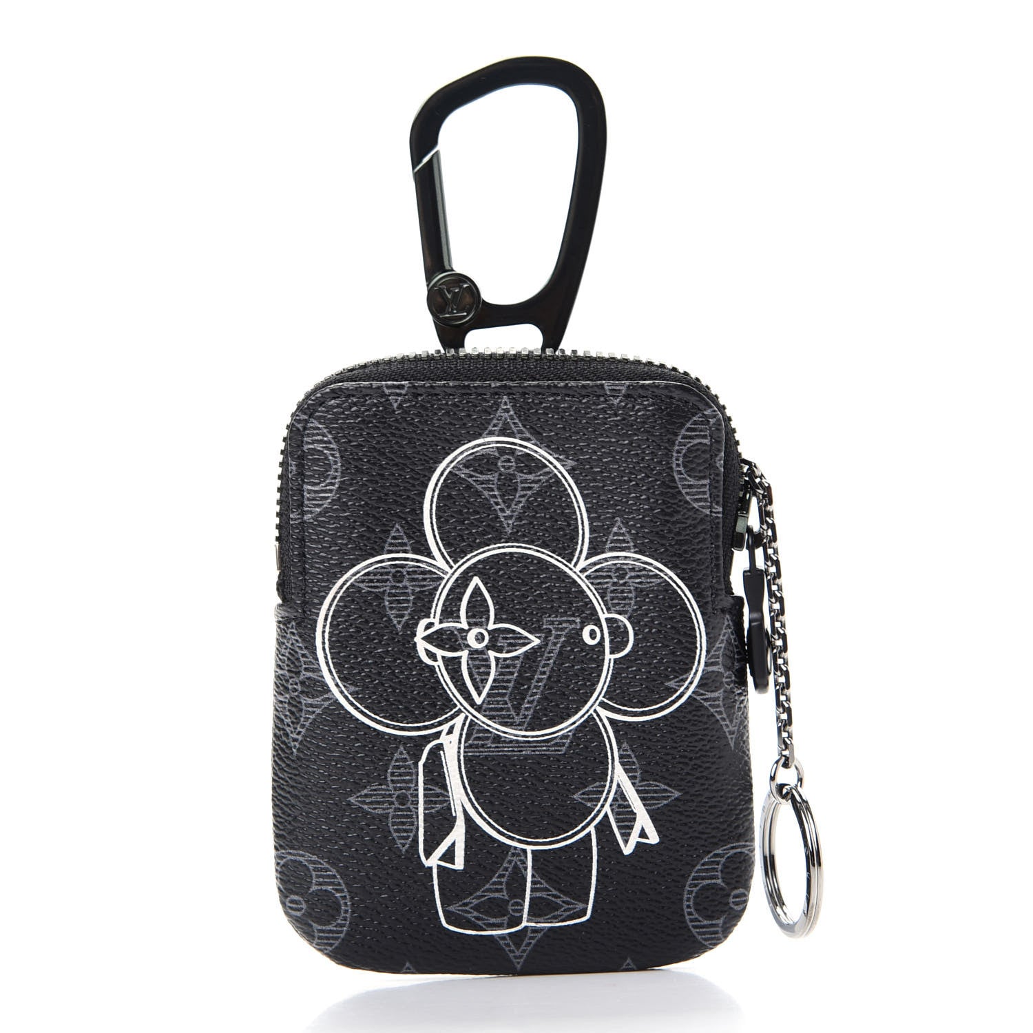 Louis Vuitton Monogram Eclipse Vivienne Zipper Key Ring 3 of 7