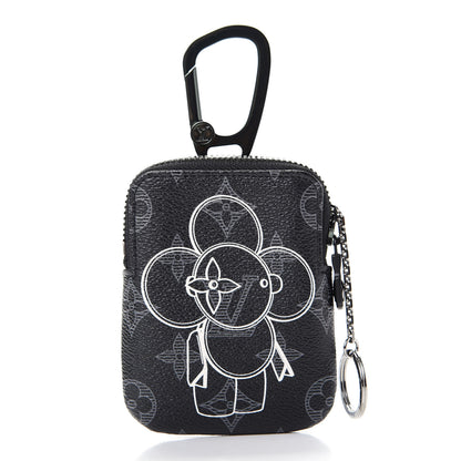 Louis Vuitton Monogram Eclipse Vivienne Zipper Key Ring 3 of 7