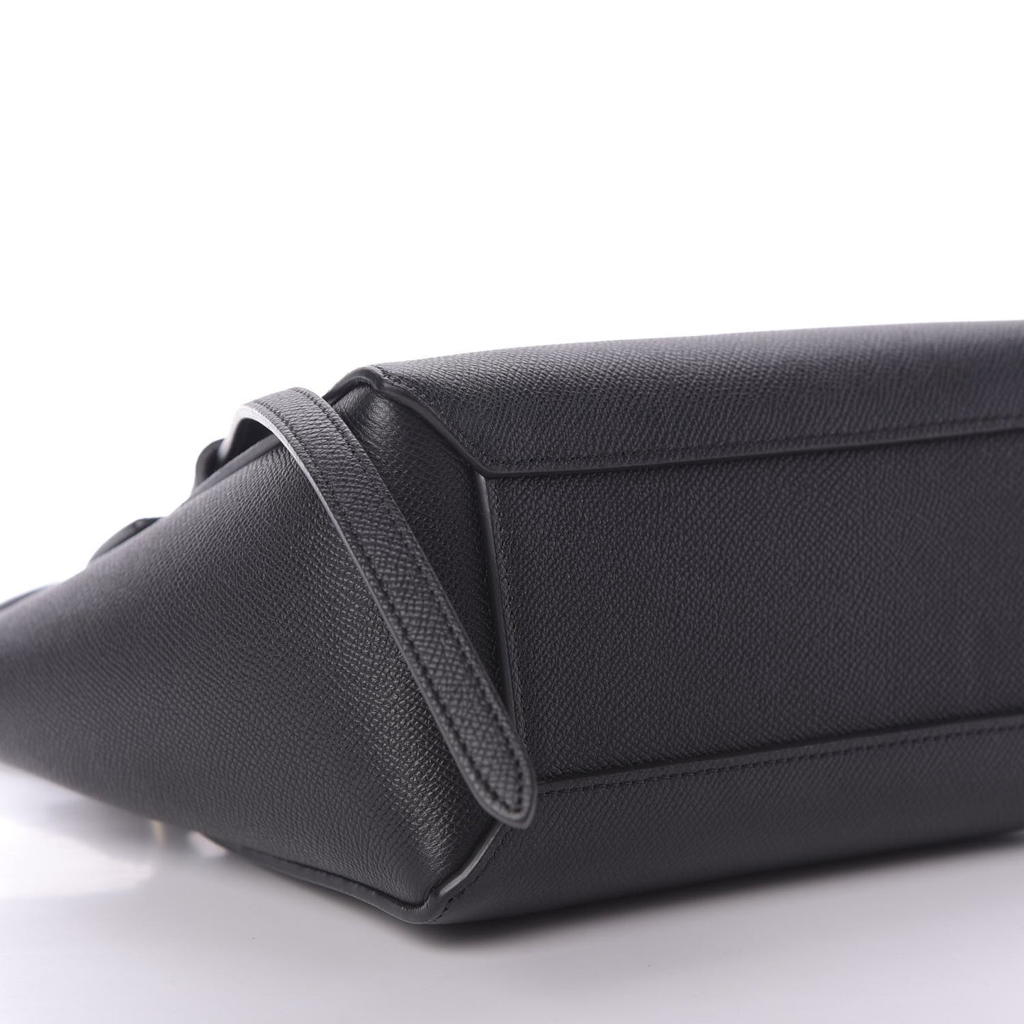 Grained Calfskin Nano Belt Bag Black