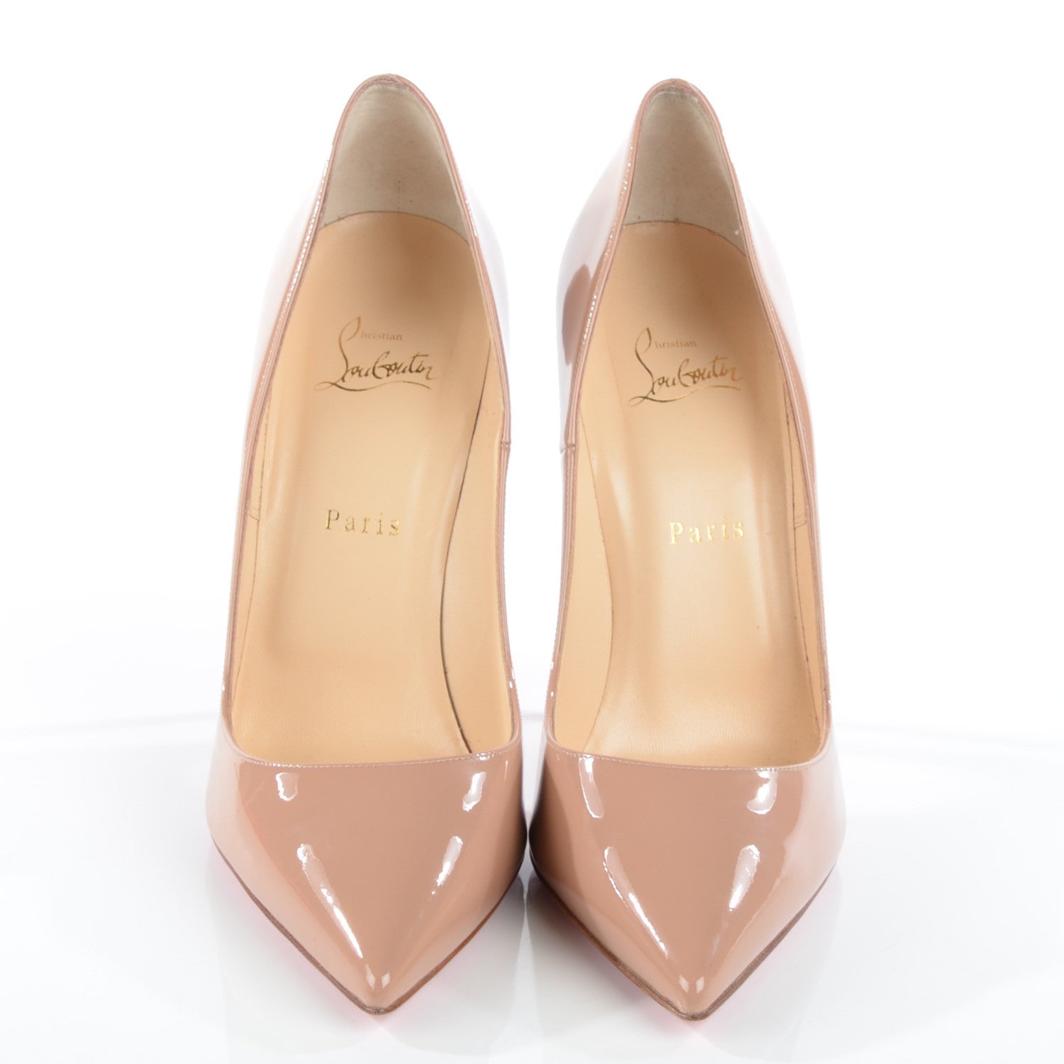 Christian Louboutin Patent So Kate 120 Pumps 41.5 Nude 2 of 7