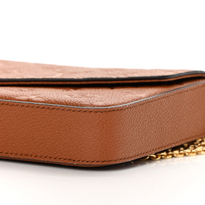 Louis Vuitton Empreinte Pochette Felicie Chain Wallet Cognac 10 of 13