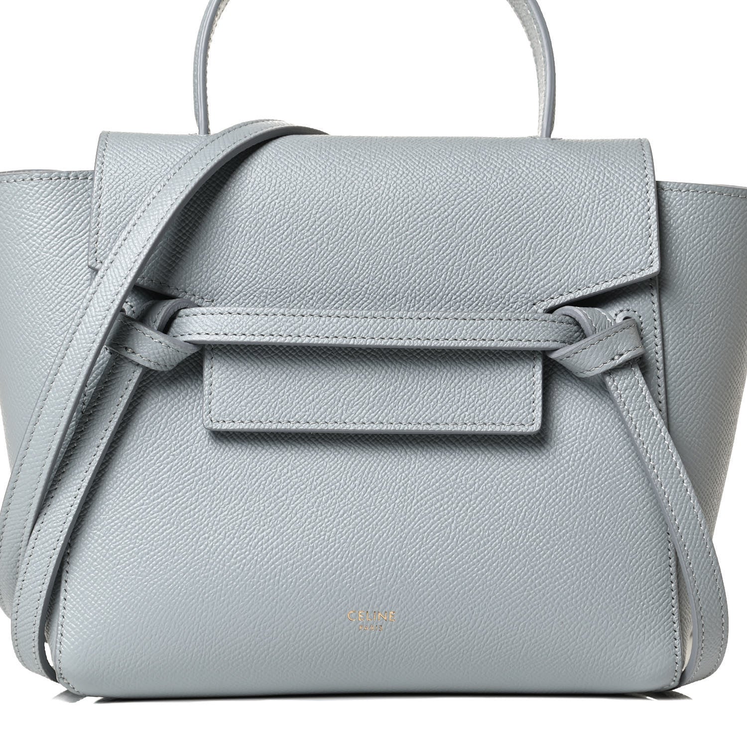 Celine Grained Calfskin Nano Belt Bag Mineral 7 of 11