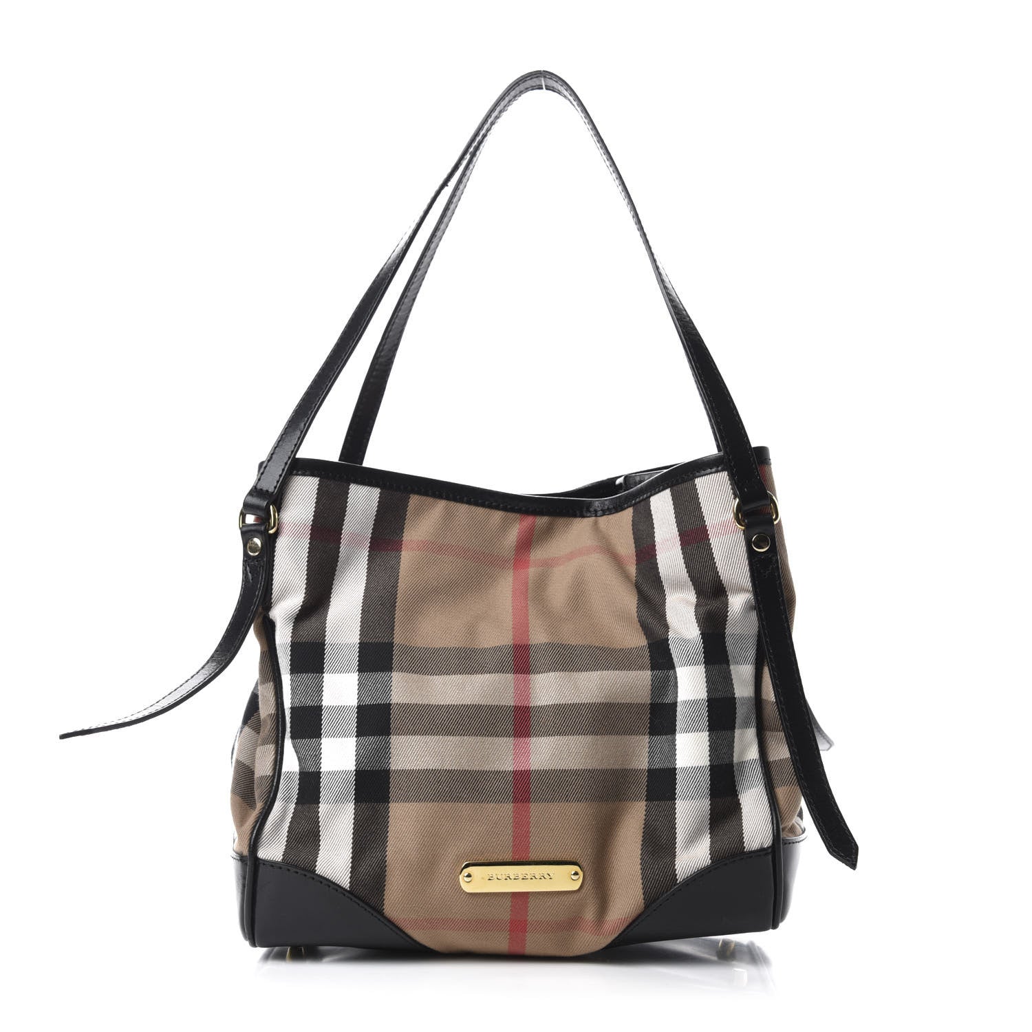 Burberry House Check Small Canterbury Tote Black 1 of 14