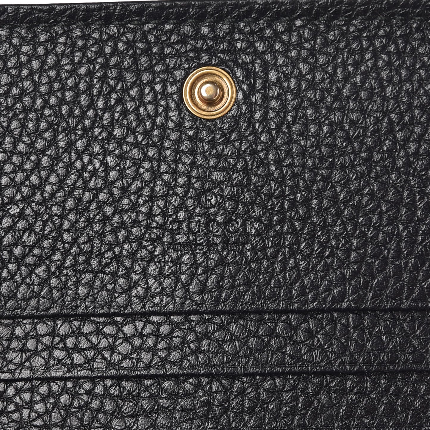 Pebbled Calfskin Animalier Tiger Card Case Black