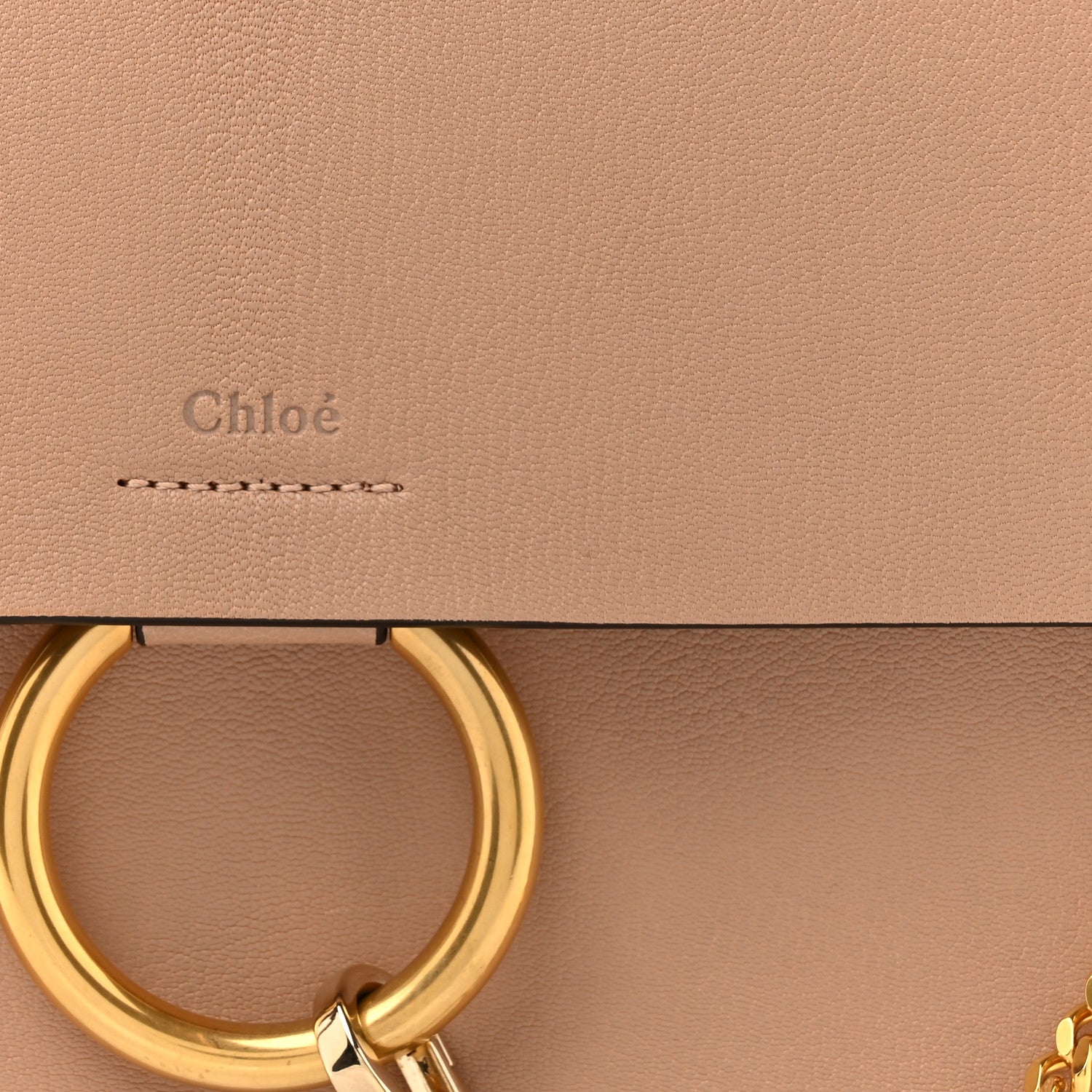 Chloe Calfskin Medium Faye Shoulder Bag Biscotti Beige 8 of 12