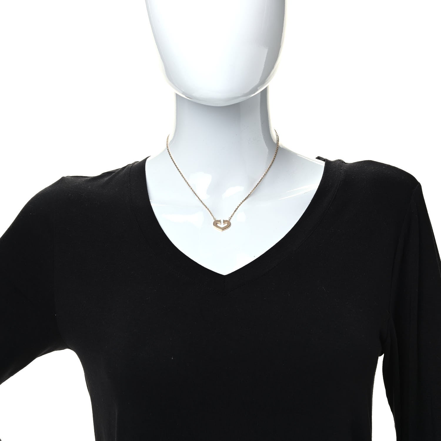 Cartier 18K Yellow Gold Medium Hearts and Symbols Necklace 2 of 5