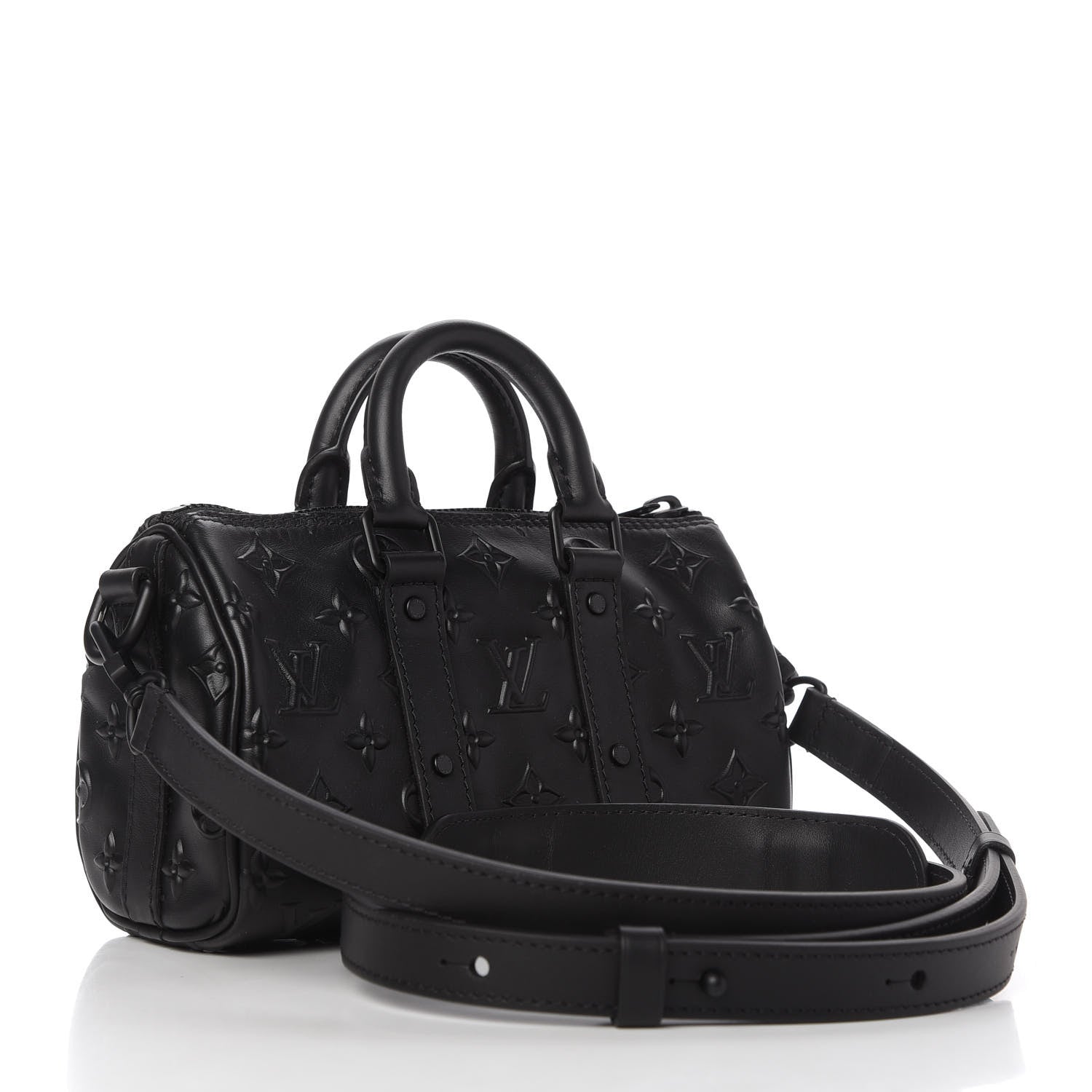 Louis Vuitton Monogram Seal Keepall XS Black 3 of 9