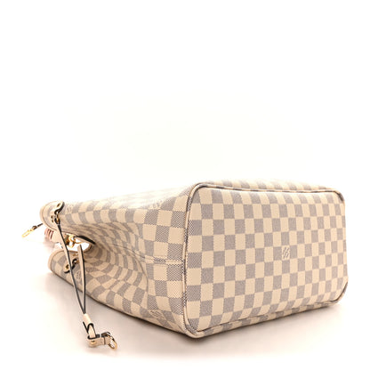 Louis Vuitton Damier Azur Braided Neverfull MM Pink 5 of 10