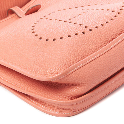 Hermes Taurillon Clemence Evelyne III PM Crevette 6 of 9