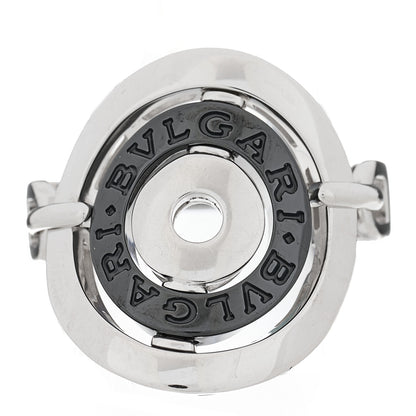 Bulgari 18K White Gold Black Ceramic Astrale Cerchi Ring 56 7.5 1 of 6