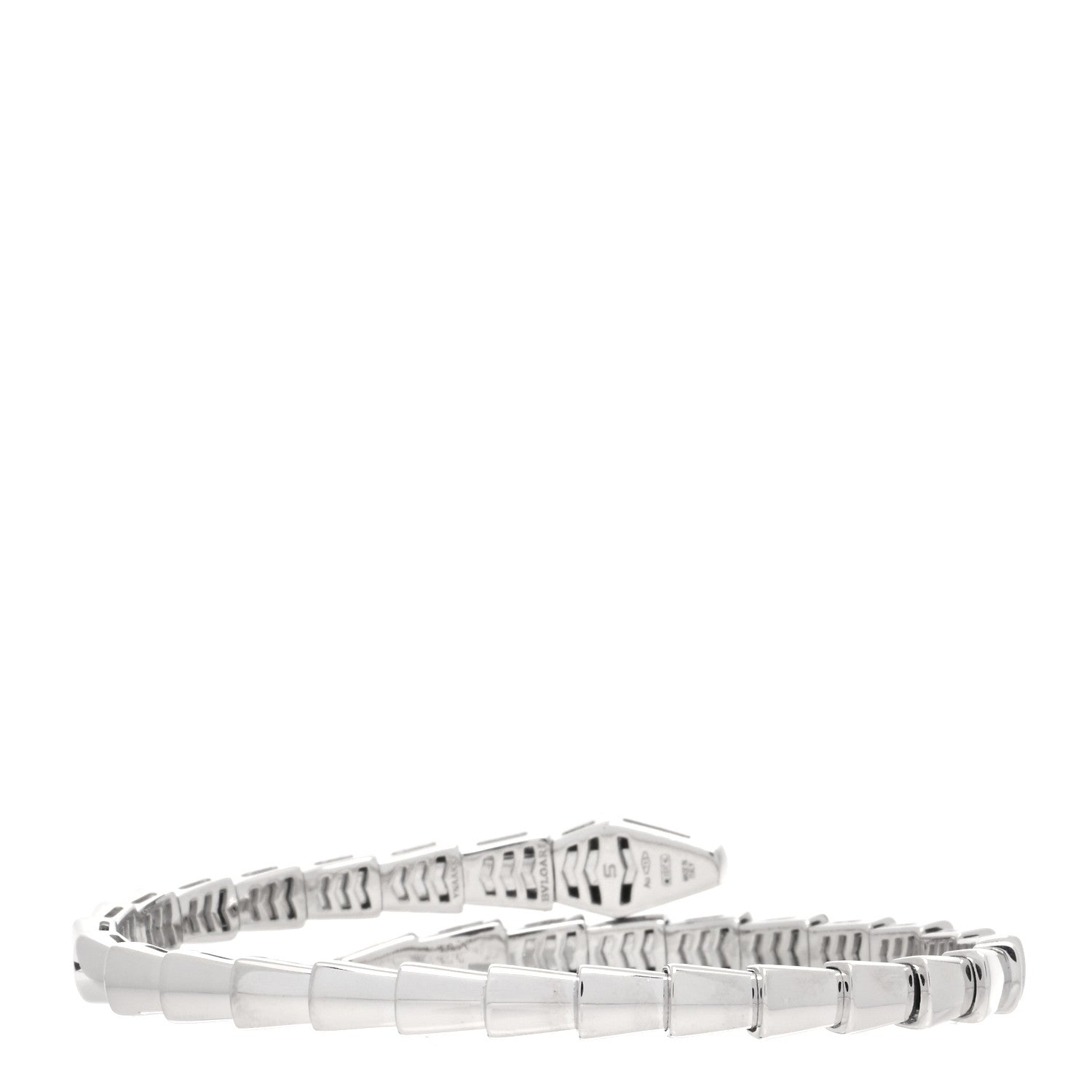 Bulgari 18K White Gold Serpenti Viper Bracelet S 2 of 4