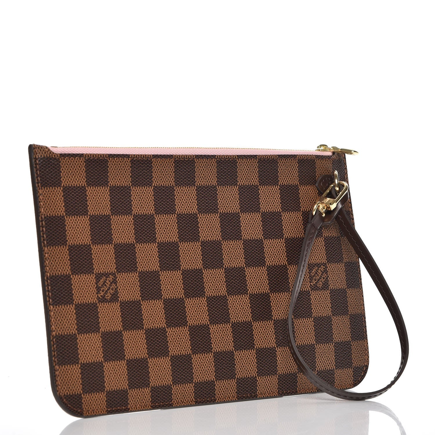 Louis Vuitton Damier Ebene Neverfull MM GM Pochette Rose Ballerine 3 of 8
