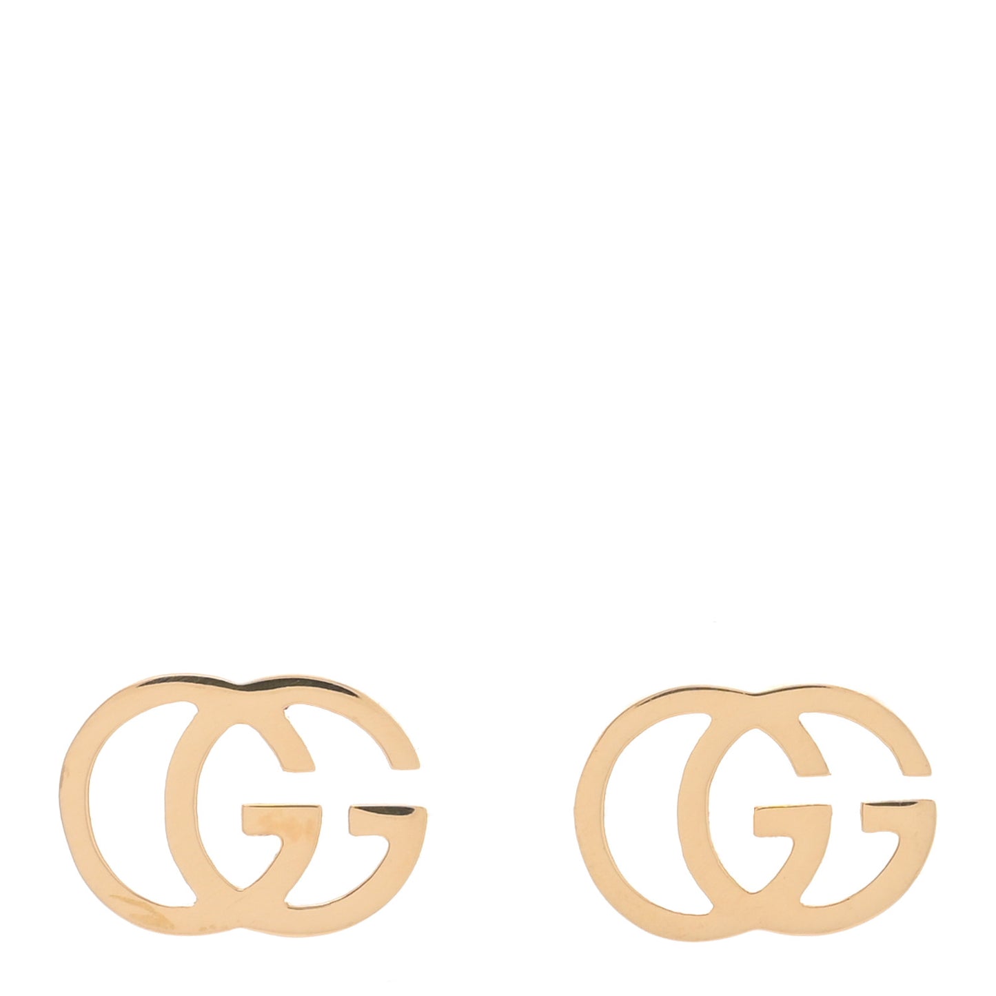18K Yellow Gold GG Tissue Stud Earrings