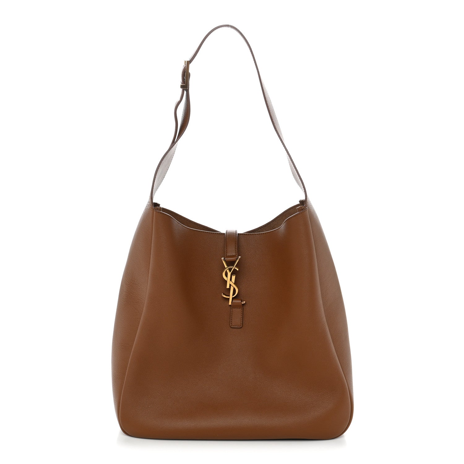 Saint Laurent Grained Calfskin Large Le 5 A 7 Soft Hobo Fox 1 of 9