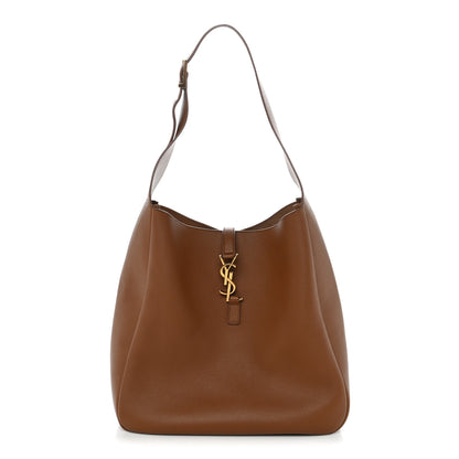 Saint Laurent Grained Calfskin Large Le 5 A 7 Soft Hobo Fox 1 of 9