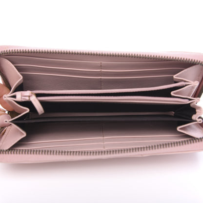 Gucci Calfskin Matelasse GG Marmont Zip Around Wallet Perfect Pink 4 of 9